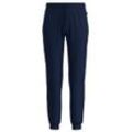 Sweathose TRIGEMA "TRIGEMA Jogginghose", Herren, Gr. L, US-Größen, blau (navy), 70% Baumwolle, 30% Polyester, sportlich, Hosen