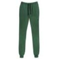 Sweathose TRIGEMA "TRIGEMA Jogginghose aus Biobaumwolle", Damen, Gr. L, US-Größen, grün (efeu), 75% Baumwolle (Biobaumwolle kbA), 25% Baumwolle (recycelt), Basic, Hosen