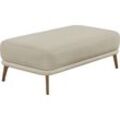 Hockerbank "Pearl - 5 Jahre Hersteller-Garantie, auch in Bouclé", beige (sand), B:120cm H:45cm T:70cm, 96% Polyester, 4% Polyacryl, SCHÖNER WOHNEN-KOLLEKTION, Hocker, Passend zur Serie Pearl, Füße Massivholz