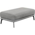 Hockerbank "Pearl - 5 Jahre Hersteller-Garantie, auch in Bouclé", grau, B:120cm H:45cm T:70cm, 16% Baumwolle, 79% Polyester, 5% Polyacryl, SCHÖNER WOHNEN-KOLLEKTION, Hocker, Passend zur Serie Pearl, Füße Metall, B/T/H: 125/70/45 cm