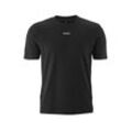 Rundhalsshirt GONSO "Off-Bike T-Shirt M", Herren, Gr. L, schwarz, 45% Baumwolle, 45% Modal, 10% Elasthan, Rundhals, Kurzarm, Shirts, Herren T-Shirt mit Logo, Off-Bike Shirt, Körpernahe Passform