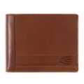 Geldbörse CAMEL ACTIVE "Field", braun (cognac), Leder, clean, unifarben, gepflegt, casual, Kleinlederwaren, aus fein genarbte Leder mit RFID-Schutz und Tracking Tag Fach