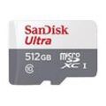 SanDisk Ultra - Flash-Speicherkarte (microSDXC-an-SD-Adapter inbegriffen) - 512 GB - Class 10 - microSDXC UHS-I