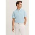 Poloshirt BUGATTI, Herren, Gr. L, 510, mint, 100% Baumwolle, unifarben, casual, normal, ohne Ausschnitt, Kurzarm Rippbündchen, Shirts, aus Baumwolle