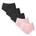 5PACK Menstruationshöschen Love Luna Voll (LOVE206) 3XL Schwarz