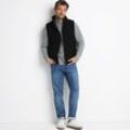 Isolierte Weste, Herren,  Schwarz, Elasthan/Polyester-Mischung, by Lands' End