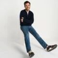 Feinstrick-Bomberjacke, Herren,  Blau, Baumwolle, by Lands' End