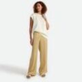 Satin-T-Shirt, Damen,  Weiß, Polyester/Viskose, by Lands' End