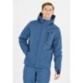 Skijacke WHISTLER "Carbon", Herren, Gr. 4XL, blau (dunkelblau), 94% Polyester, 6% Elasthan, unifarben, casual, ohne Ausschnitt, Langarm, Jacken, mit wasserabweisender Membran