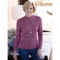 Stehkragenpullover CLASSIC BASICS "Pullover", Damen, Gr. 38, pink (fuchsia, meliert), 77% Polyacryl, 23% Polyester, meliert, Langarm, Pullover