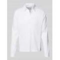 T-Shirt mit geripptem Rundhalsausschnitt Modell 'TRUANE'