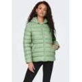 Steppjacke ONLY "ONLSKY QUILTED JACKET CC OTW", Damen, Gr. S (36), grün (reseda), Web, Steppware, Obermaterial: 100% Nylon, unifarben, casual, Langarm, Jacken