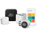 TADO Heizkörperthermostat "4x Heizkörper-Thermostat X + Bridge X + Sensor X", weiß (grundfarbe), 4 St., Heizkörperthermostate