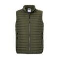 Steppweste "GS 83 MN QLTD VST", Herren, Gr. L, grün (olivgrün), Oberstoff: 100% Polyester (recycelt), Futter: 100% Polyester (recycelt), Wattierung: 100% Polyester, G.I.G.A. DX BY KILLTEC, sportlich, Westen, Wasserabweisende, warme Herrenweste, PFAS-frei, recyceltes Material