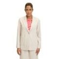 Jackenblazer BETTY BARCLAY "Betty Barclay Blazer-Jacke langarm", Damen, Gr. 36, beige, Obermaterial: 96% Polyester, 4% Elasthan., modisch, gerade normal, Langarm, Blazer, Material