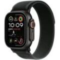 Apple Watch Ultra 2 49mm Titangehäuse schwarz mit Trail Loop (M/L) - Schwarz