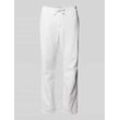 Regular Fit Leinenhose mit elastischem Bund