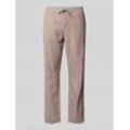 Regular Fit Leinenhose mit elastischem Bund