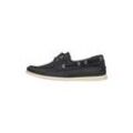 Bootsschuh HENRY STEVENS "Elia M DS Freizeitschuh", Herren, Gr. 41, blau (navy), Leder, modisch, Schuhe, Herren Halbschuh Leder handgefertigt, Slipper