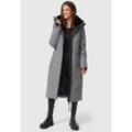Winterjacke MARIKOO "Nadaree XVI", Damen, Gr. XS, grau, Obermaterial: 100% Polyester; Futter: 100% Polyester; Wattierung: 100% Polyester; Ärmelfutter: 100% Polyester, Jacken, Stepp Mantel mit großer Kapuze