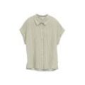 TOM TAILOR DENIM Damen Bluse aus Viskose, grün, Gestreift, Gr. XL