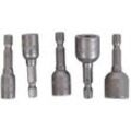 Makita 5 tlg. Stecknussset 1/4" Sechskant: SW6, 8, 10, 12, 13mm (B-39154)