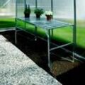 Vitavia Aluminium-Tisch, 1 Ebene, 121 x 54 x 76 cm