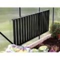 Vitavia Abklappbarer Tisch aus Aluminium, schwarz, 120 x 56 x 81 cm