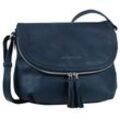 Umhängetasche TOM TAILOR "LARY", Damen, Gr. B/H/T: 29cm x 23cm x 7cm, blau (navy), Lederimitat, Taschen, Crossbody Bag mit modischen Quasten am Zipper