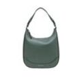 Umhängetasche MARC O'POLO "aus genarbtem Rindleder", Damen, Gr. B/H/T: 29cm x 27cm x 8cm, grün (deep emerald), Leder, unifarben, Taschen
