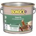 BONDEX Gartenholz Teak-Öl, Wasser-stop Abperleffekt, Wetterschutz, UV-Schutz, 2,5 l