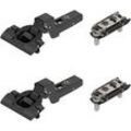 Blum 110° CLIP top BLUMOTION Scharnier-Sets INSERTA, Möbel, Innenanschlag, Schwarz, 2er-Set