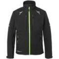 KÜBLER PULSE Softshell Jacke Men, wasserabweisend, Größe S, Schwarz-Neongrün