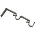 Gardinia 2er-Set Memphis Doppel-Wandträger für Ø 16 mm Gardinenstange, 2-läufig, verschiedene Farben