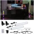 Paulmann Entertain LED Bundle, Lightbar, Dynamic RGB, Standfuß 2er-Set, 30 cm