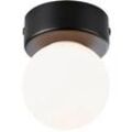 Paulmann LED Deckenleuchte Gove, IP44, G9, 230V, dimmbar, Satin, spritzwassergeschützt, Schwarz, 1x