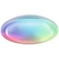 Paulmann LED Deckenleuchte Rainbow mit Regenbogeneffekt, 38,5 W = 250 W, Chrom, Dimmbar, 48,5 cm