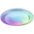 Paulmann LED Deckenleuchte Rainbow mit Regenbogeneffekt, 38,5 W = 250 W, Chrom, Dimmbar, 37,5 cm