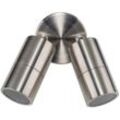 HAVIT LIGHTING Wandleuchte "TIVAH", silber (edelstahlfarben), Ø 6cm H: 17,5cm, Lampen, Deckenstrahler