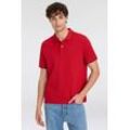 Poloshirt GANT "TIPPING SS PIQUE POLO", Herren, Gr. L, rot (ruby rot), Jersey, Obermaterial: 100% Baumwolle, casual, Kurzarm, Shirts