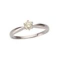 Solitärring FIRETTI "Schmuck Geschenk Gold 750 Damenring Verlobungsring Goldring Solitär" Gr. 17, weiß (weißgoldfarben), Fingerringe, Damen, 17, 0,25 ct LR = lupenrein, Weißgold 750-Diamanten, Weißgold 750, Diamanten, mit Brillant