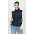 Steppweste LPO "GREENLAND II VEST Women", Damen, Gr. 36/38 (M), blau (navy), 100% Polyester, casual, tailliert, Westen, zum Wenden