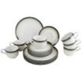 Seltmann Weiden Kaffeeservice Terra , Braun, Beige , Keramik , 18-teilig , 260 ml,260 ml , Essen & Trinken, Geschirr, Geschirr-Sets, Kaffeeservice