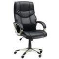 HOMCOM Bürosessel Kunsterleder, Nylon, Metall