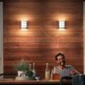 Philips LED-Außenwandleuchte Python UE, grau, Sensor