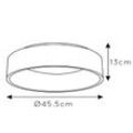 LED-Deckenleuchte Talowe, weiß, Ø 45 cm