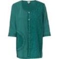 Baumwoll-Bluse, türkis, 36