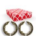 FEBI BILSTEIN Handbremsbeläge MITSUBISHI,JEEP,CHRYSLER 171039 4800A022,4800A041,05191215AA Handbremsbacken,Bremsbackensatz, Feststellbremse 5191215AA
