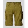 Regular Fit Cargoshorts mit Label-Stitching Modell 'CREW SHORT'