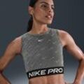 Nike Pro Dri-FIT Crop-Tanktop mit Print (Damen) - Schwarz